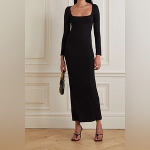 SKIMS onyx long-sleeved dress